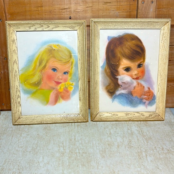 Rare - Vintage 1950's Northern Paper Tissue Promo Framed Prints (Set of 2) - Picture 9 of 9